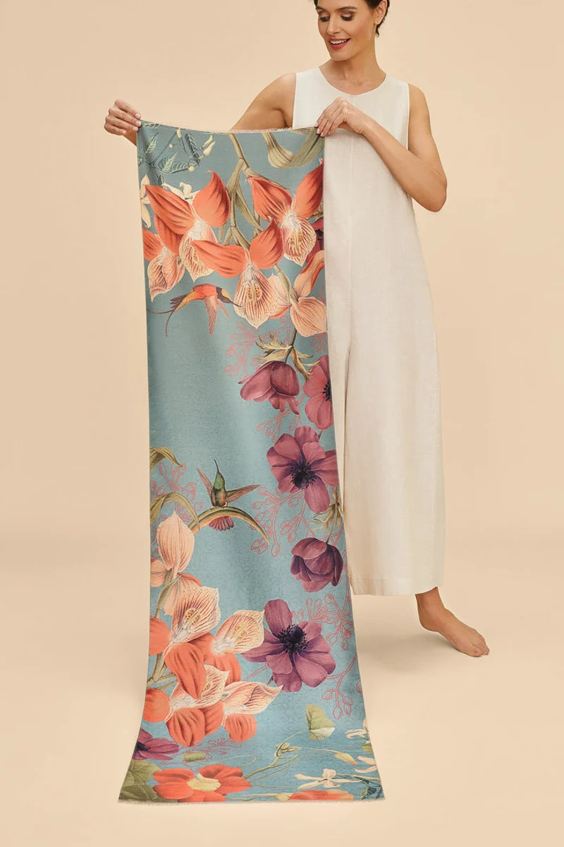 Powder Design Hummingbird Lux Scarf at Dusk - Image 2