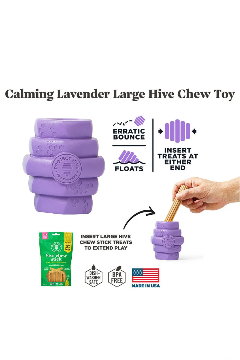 Project Hive Chew Toy Calming Lavender Scent Large Dog Toy - Image 3