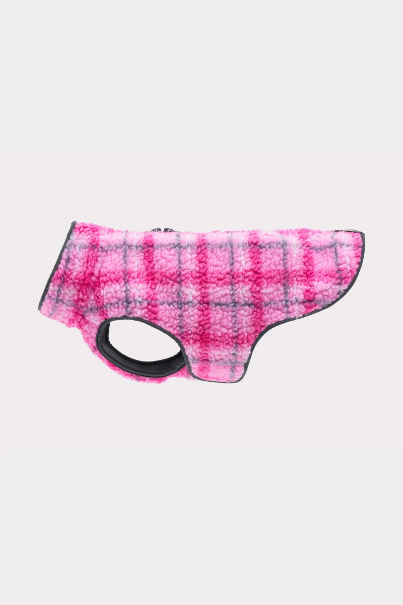 RC Pet Tundra Fleece Coat 8" Peony Plaid