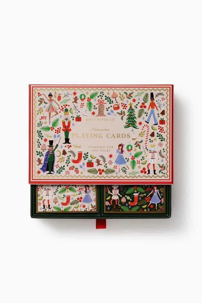 Rifle Paper Co. Holly Jolly Nutcracker Playing Card Set - Image 2