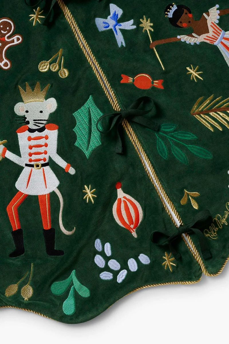 Rifle Paper Co. Nutcracker Tree Skirt 53" - Image 2