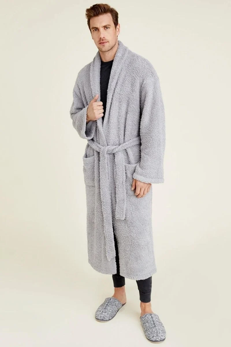 Barefoot Dreams CozyChic Adult Robe Size 1 Dove Gray