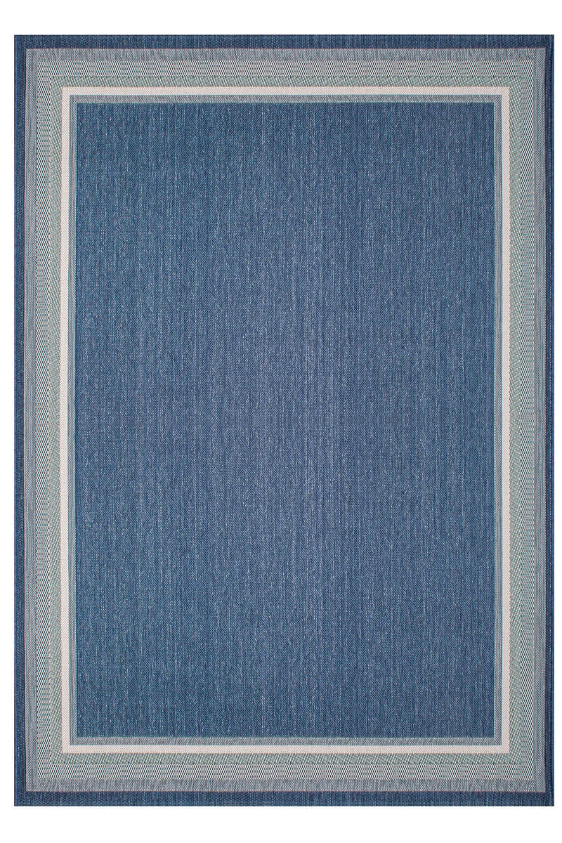 Treasure Garden Seaside Harbor Outdoor Rug 7’10”x10’ Blue