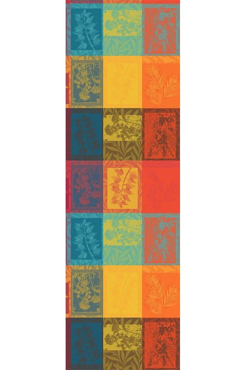 Garnier-Thiebaut Mille Vegetaux Runner 22"x71" Sunset