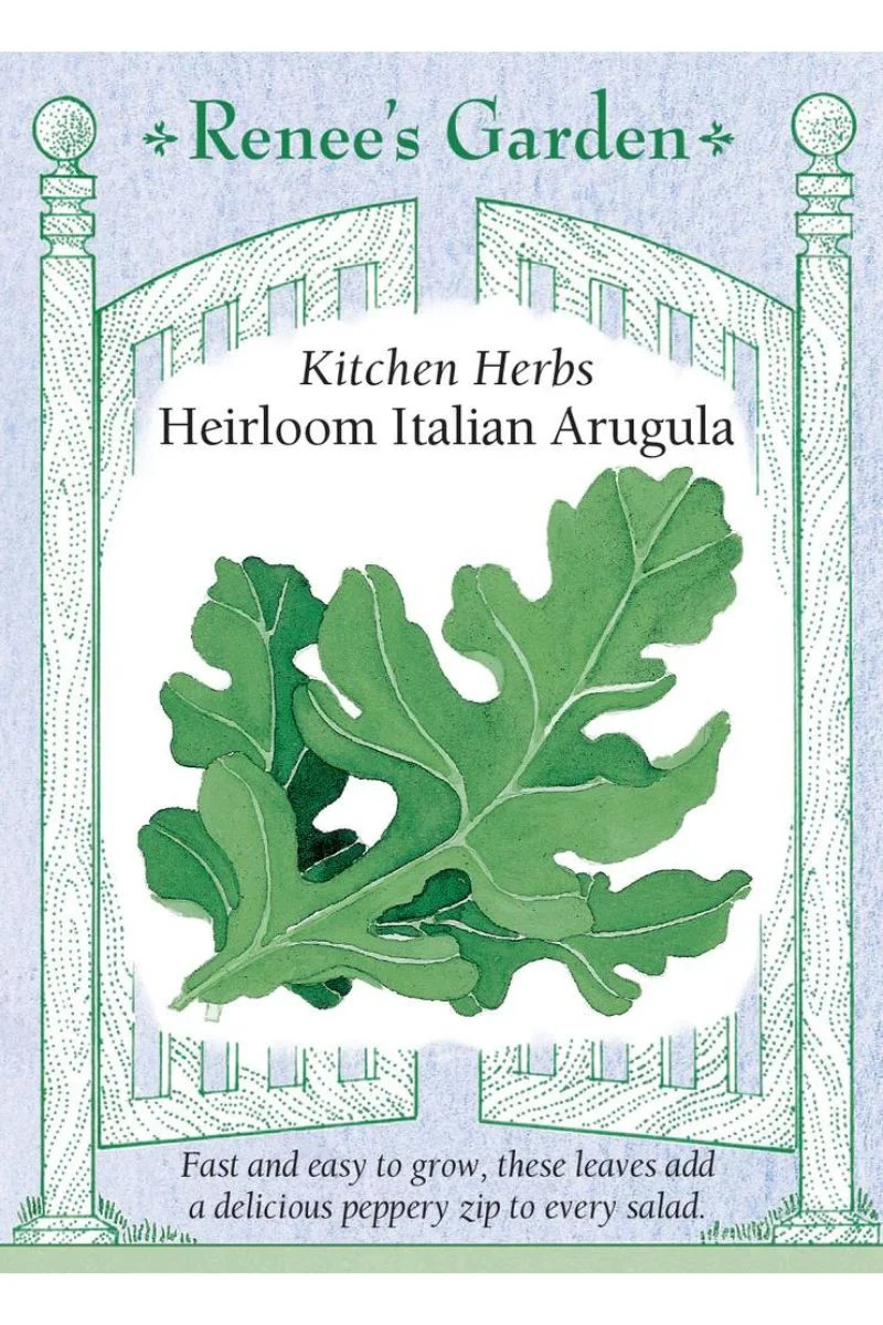 Renee's Garden Kitchen Herbs Heirloom Italian Arugula Seeds
