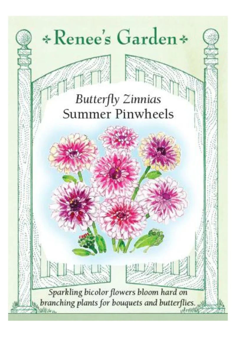 Renee's Garden Butterfly Zinnias Summer Pinwheels Seeds