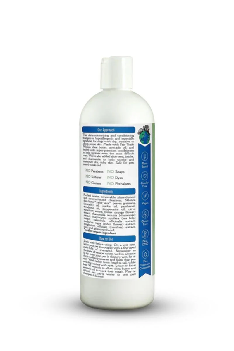 Earthbath Shea Butter Moisture Repair & Dander Care Hypoallergenic Shampoo 16 oz - Image 2