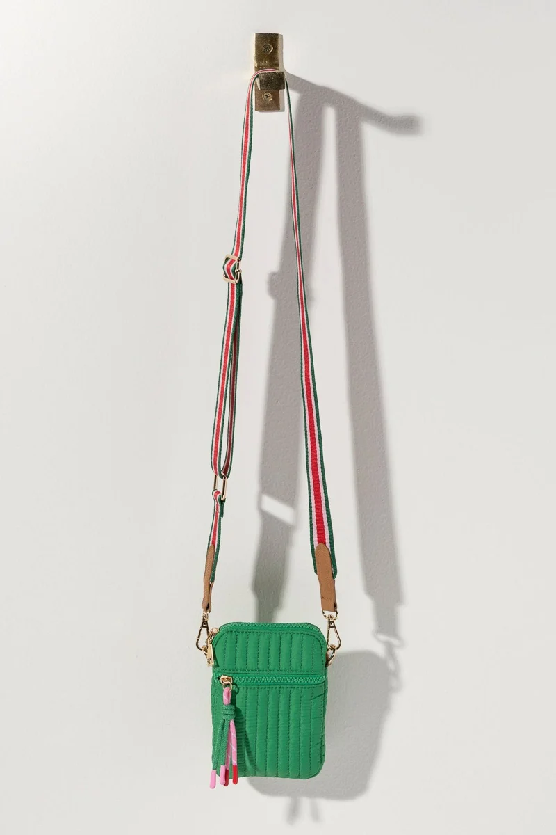 Shiraleah Ezra Phone Holder Bag Green - Image 2