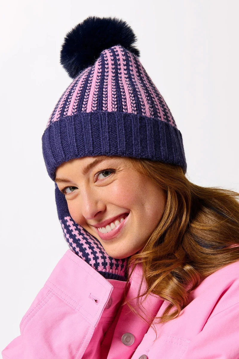 Shiraleah Hadley Beanie Navy
