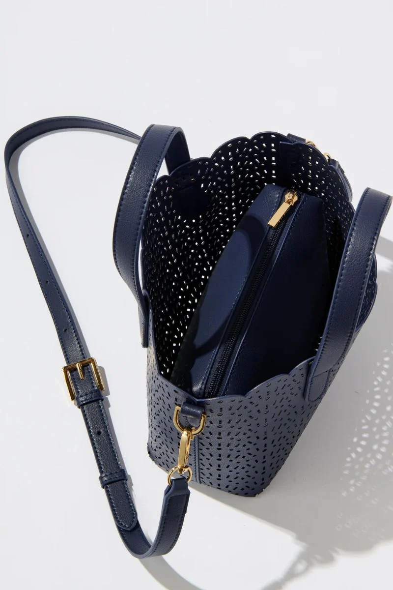 Shiraleah Lola Mini Tote Navy - Image 3