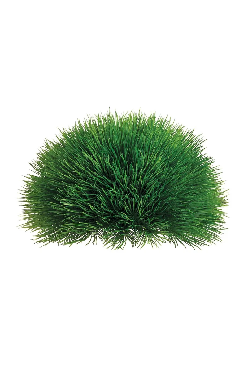 Faux Pine Grass Half Dome 10" Green