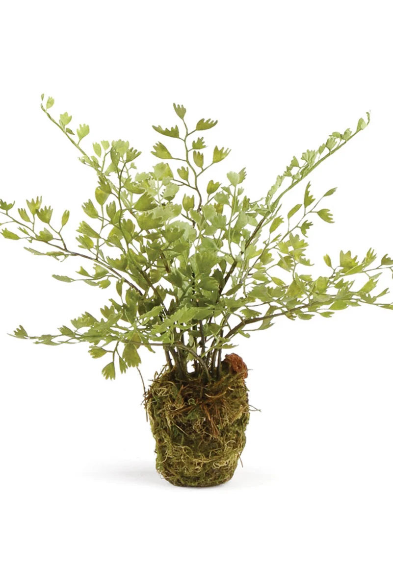 Faux Maidenhair Fern Drop-In 9"