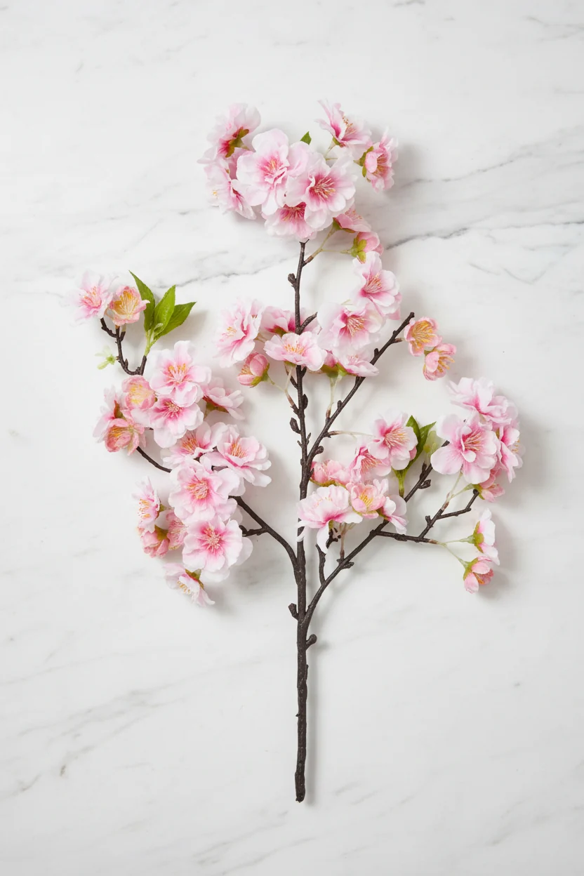 Faux Cherry Blossom Spray 18" Pink