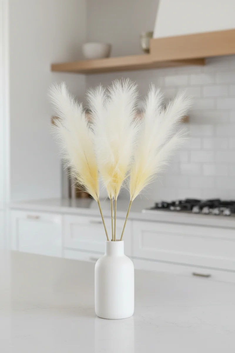 Faux Plume Spray  28" Two Tone Cream