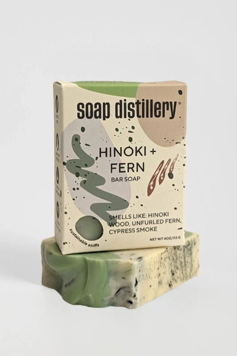 Soap Distillery Hinoki + Fern Bar Soap - Image 2