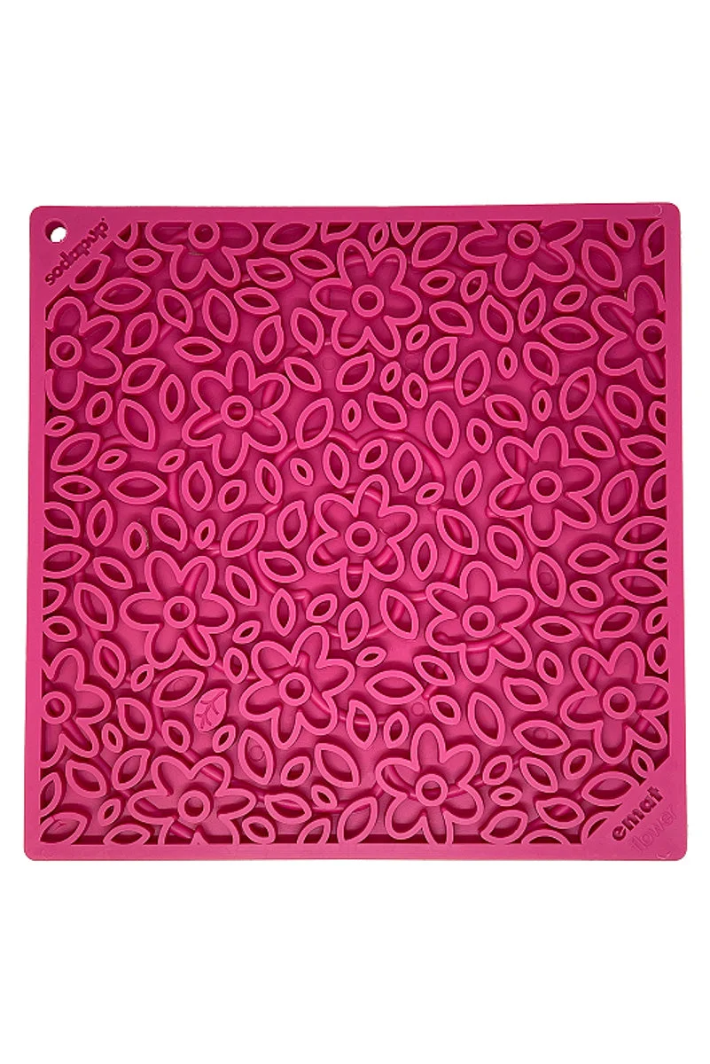 SodaPup Flower Power Lickmat Pink Large