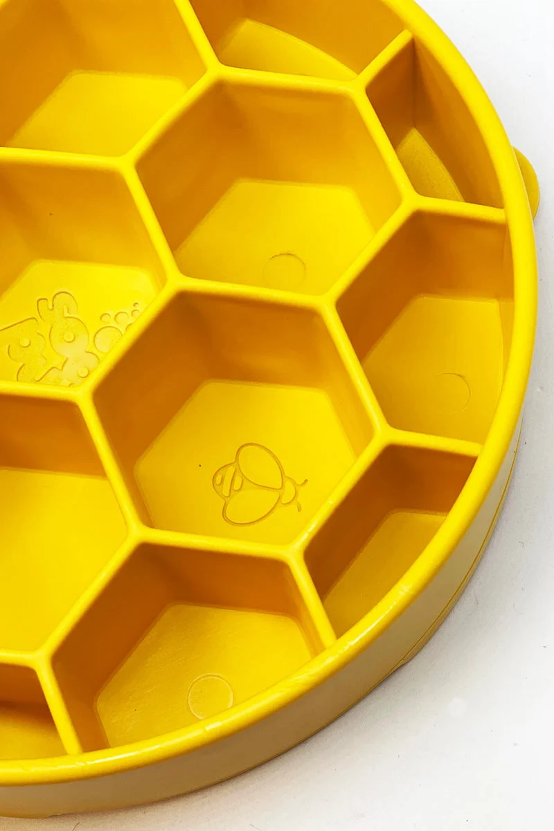 SodaPup Honeycomb Slow Feeder Yellow - Image 4