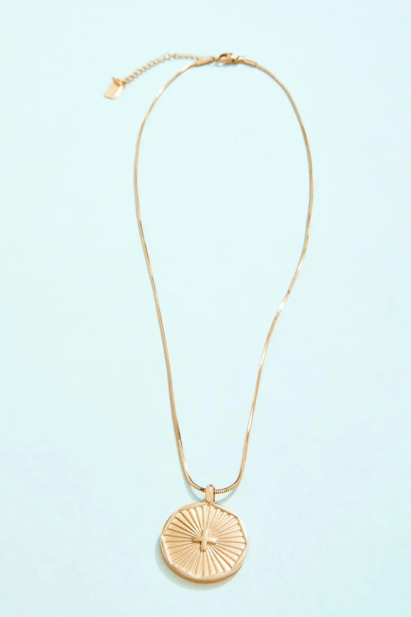 Spartina Evil Eye Positivity Talisman Necklace 18" Crystal - Image 2