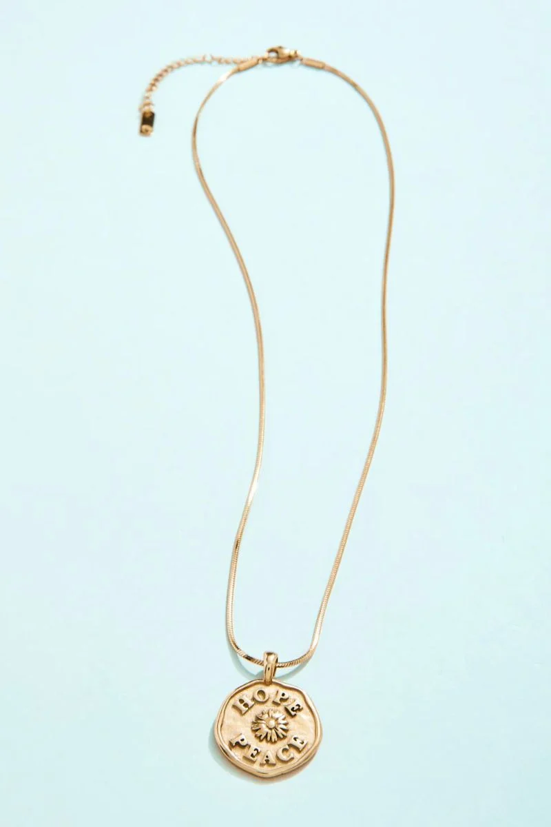 Spartina Hope & Peace Talisman Necklace 18" Multi - Image 3