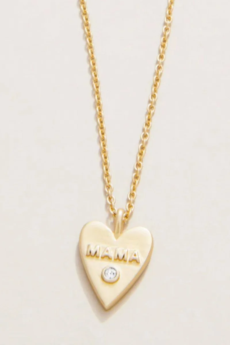 Spartina Sea La Vie Mama Heart Necklace Gold - Image 2