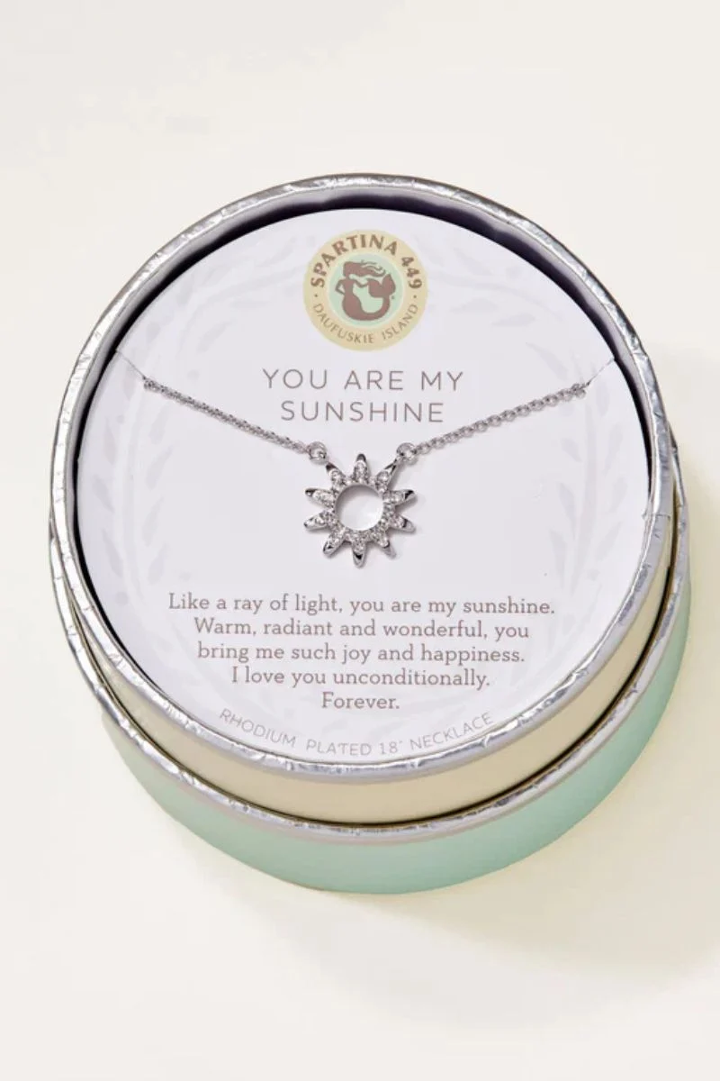 Spartina Sea La Vie Sunshine Necklace Silver