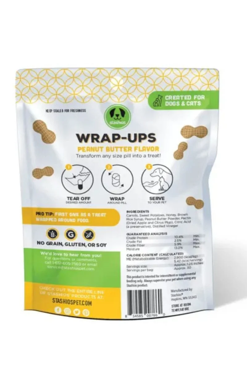 Stashios Wrap-Ups Peanut Butter 2.1 oz - Image 2