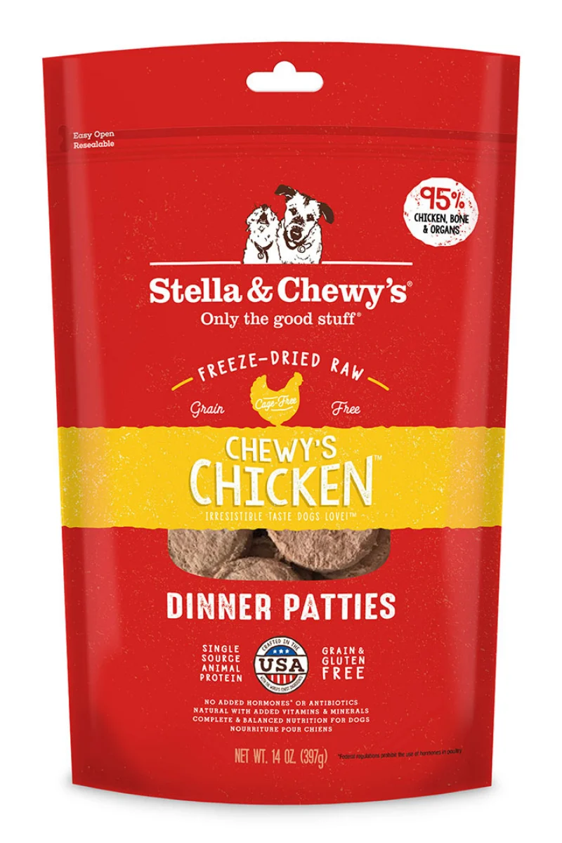 Stella & Chewy's Freeze Dried Raw Chewy's Chicken Dinner Patties 14 oz