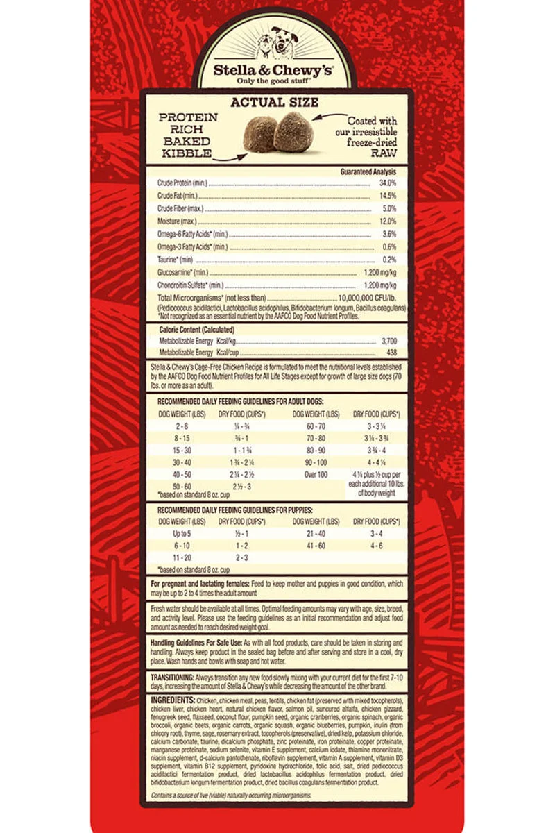 Stella & Chewy's Raw Coated Cage Free Chicken Recipe 22 lb - Image 2