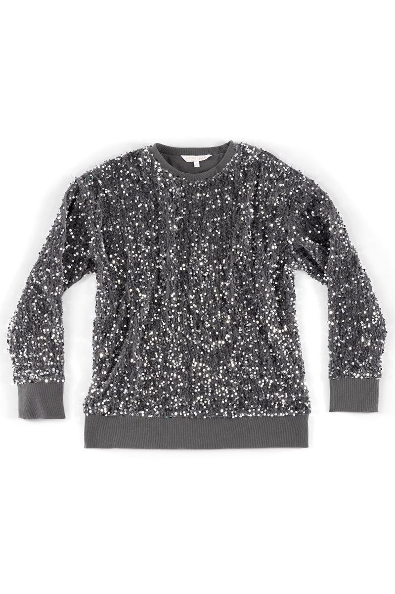 Shiraleah Fiesta Sweatshirt Silver Large - Image 2