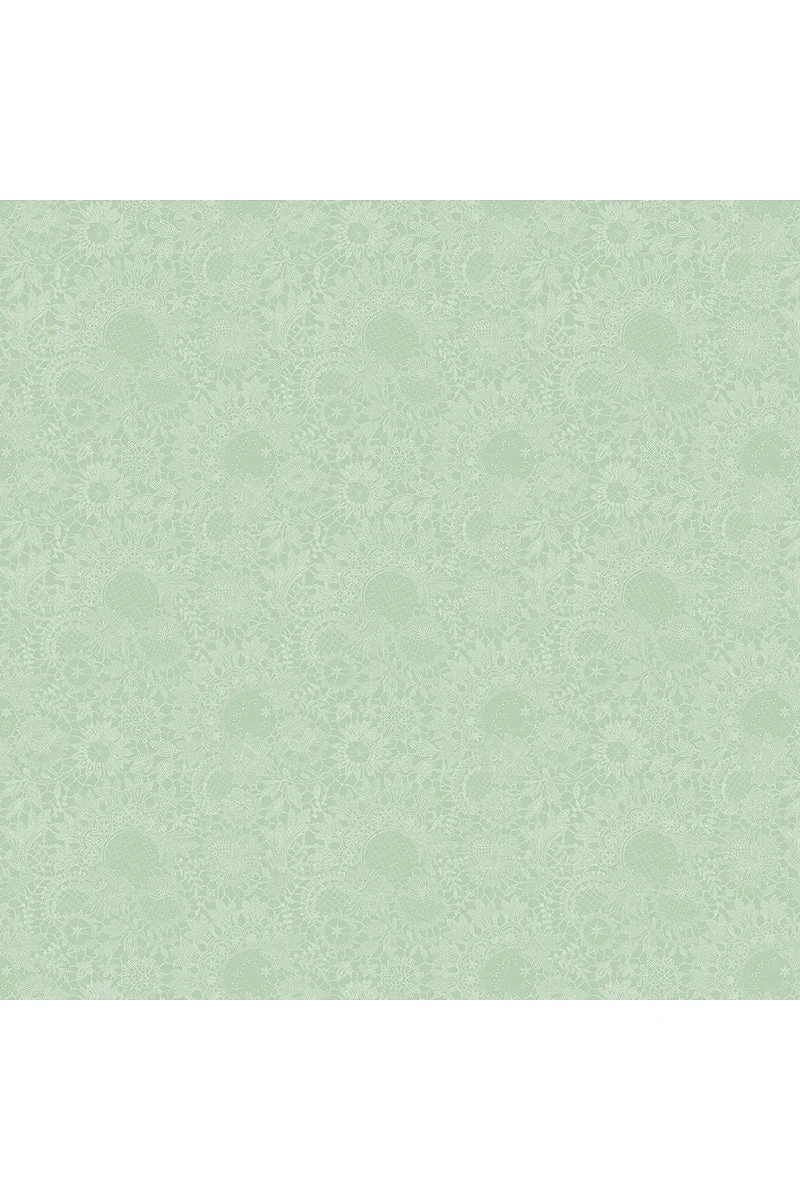 Garnier-Thiebaut Mille Guipures Tablecloth 71"x71" Jade - Image 2