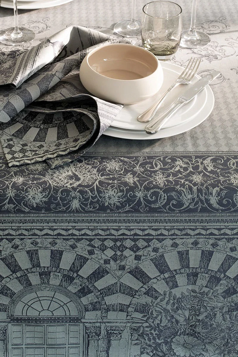Garnier-Thiebaut Arcades Tablecloth 69"x100" Cendre
