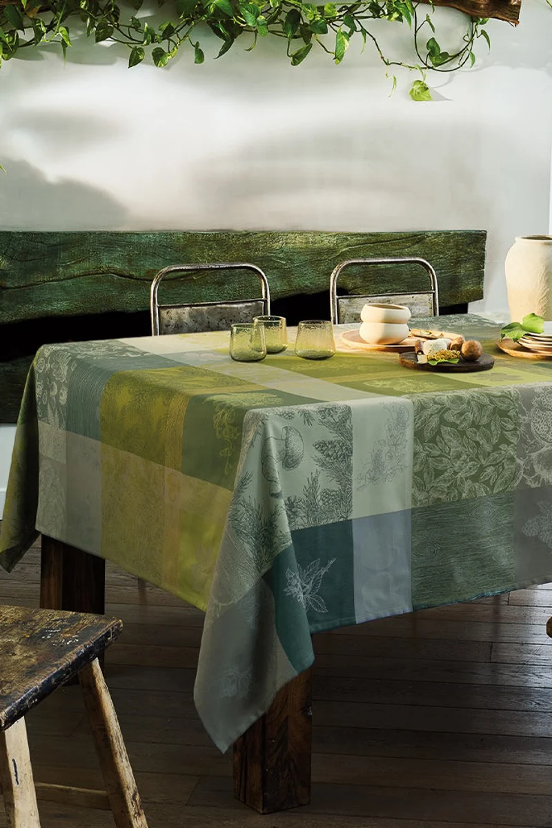 Garnier-Thiebaut Mille Automnes Tablecloth 71"x98" Mousse
