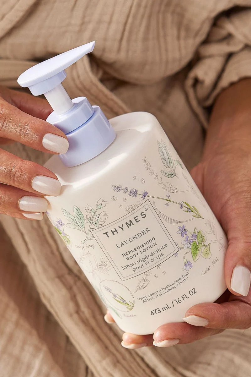 Thymes Lavender Replenishing Body Lotion - Image 2