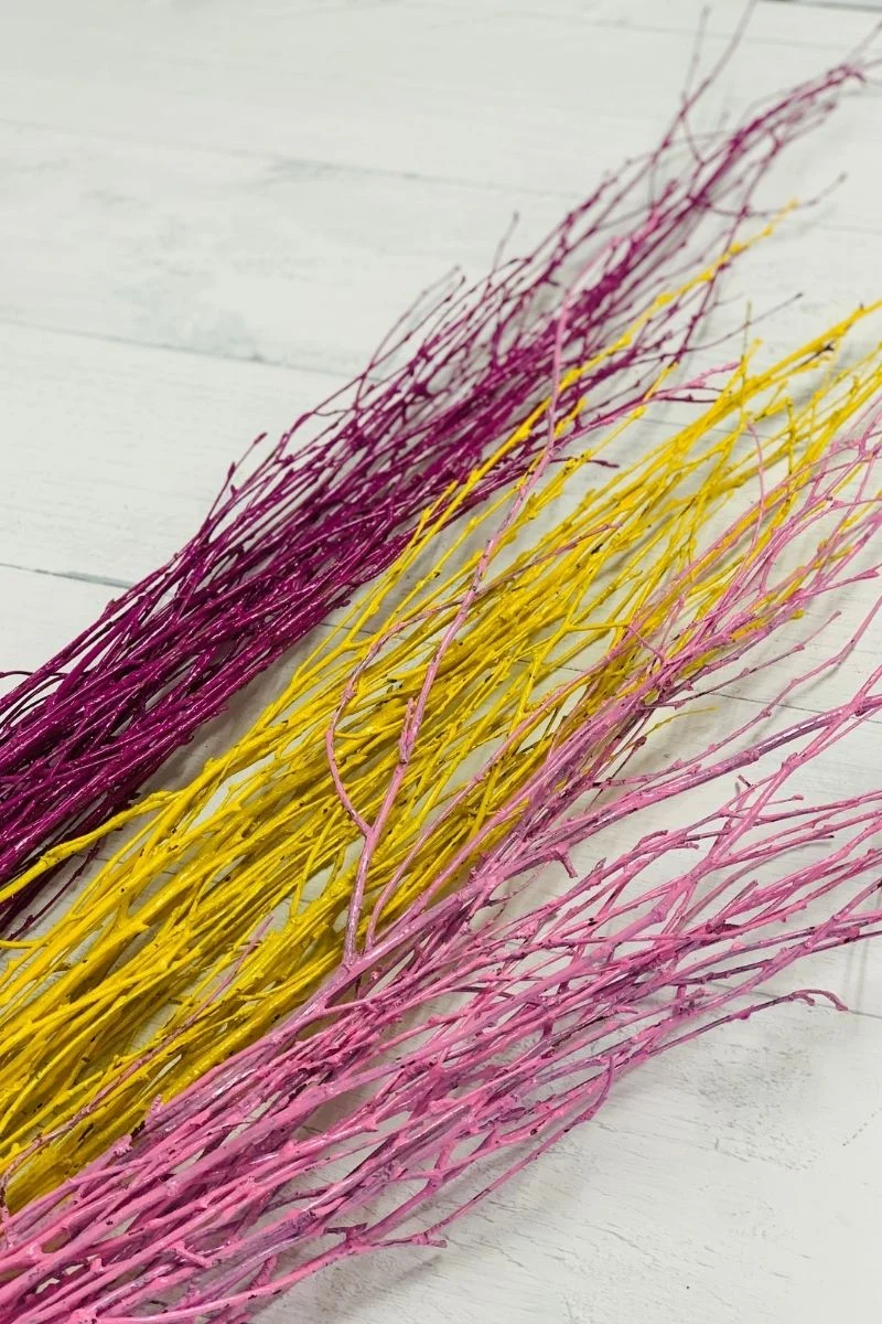 Birch Tips, Painted 36"-48" Bunch Pink - Image 2
