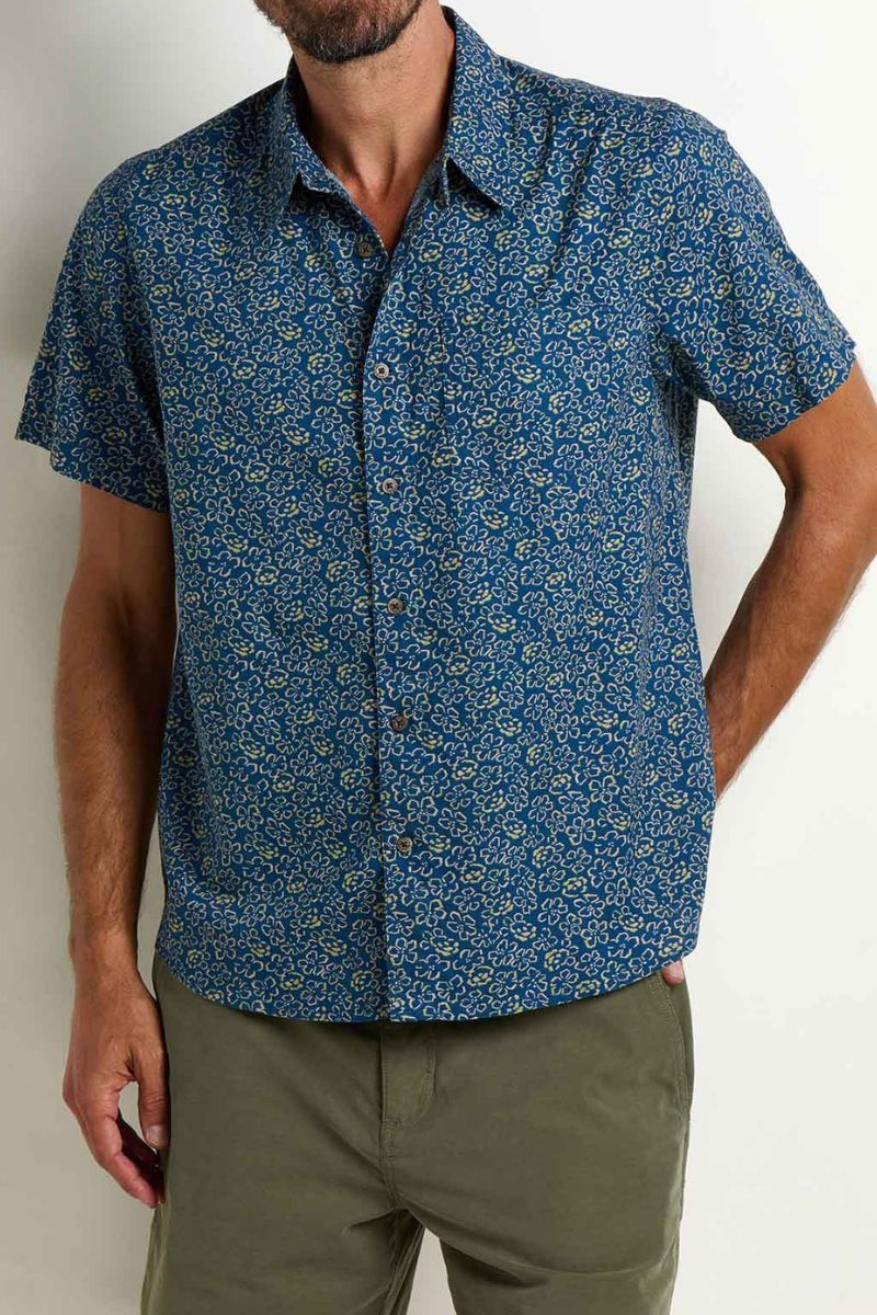 Toad & Co. Fletch Shirt M Canal Print