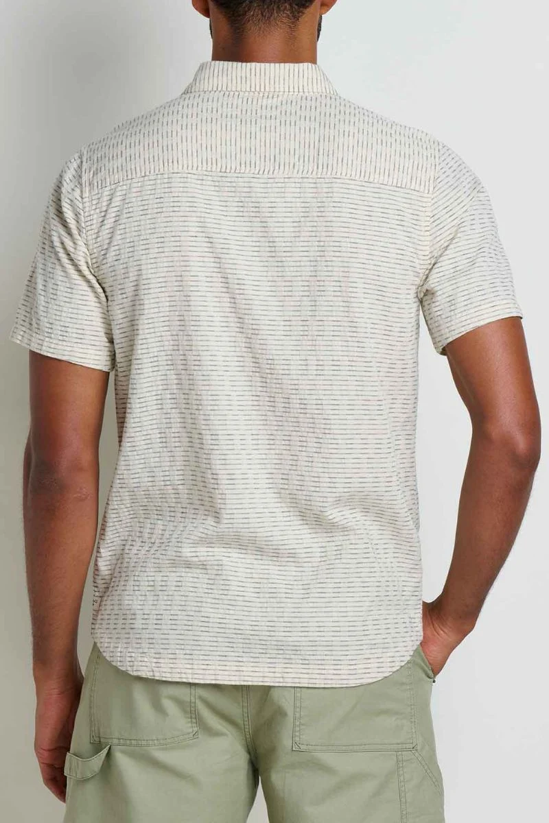 Toad & Co Men's Harris Short Sleeve Shirt Large Salt - Image 3