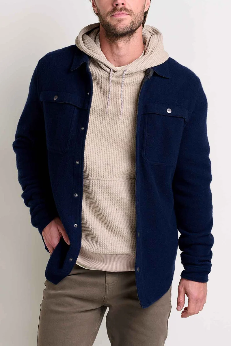 Toad & Co Men's Kennicott Shirt Jacket Medium True Navy - Image 2