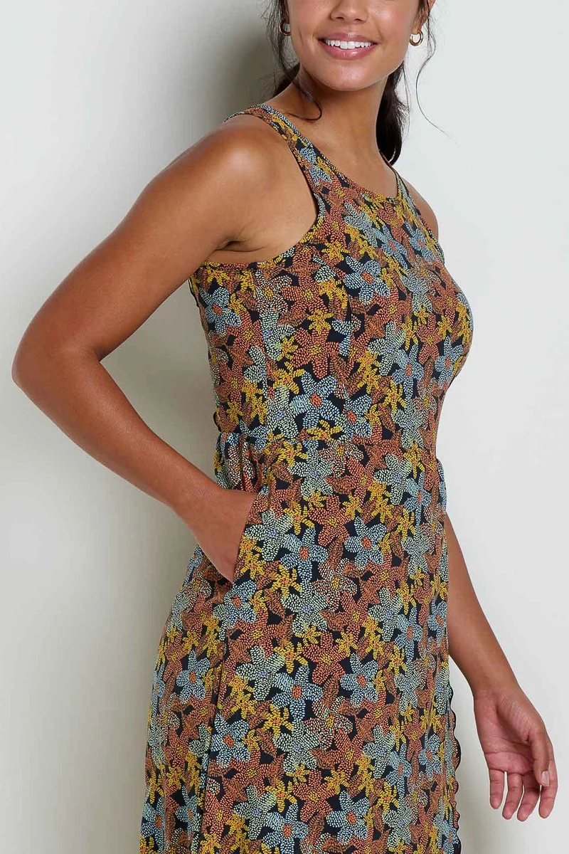 Toad & Co Women's Sunkissed Maxi Dress Extra Large Black Floral Dot Print - Image 2