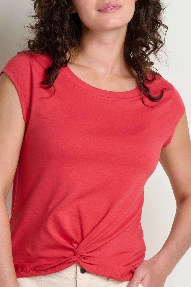 Toad & Co. Women's Anza Tee XS Crabapple - Image 2