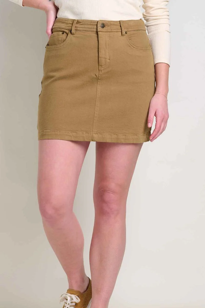 Toad & Co Women's Balsam Skirt Size 14 Honey Brown - Image 3
