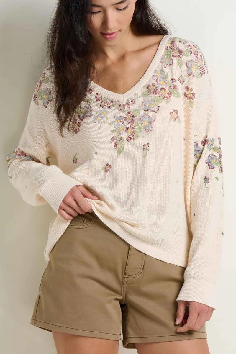 Toad & Co. Women's Bianca Patterned Pullover XS Salt Print