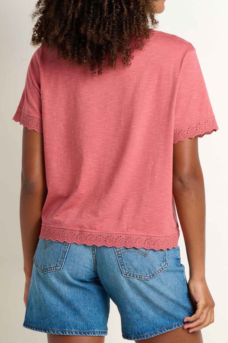 Toad & Co. Women's Clara Tee L Dusty Cedar - Image 2