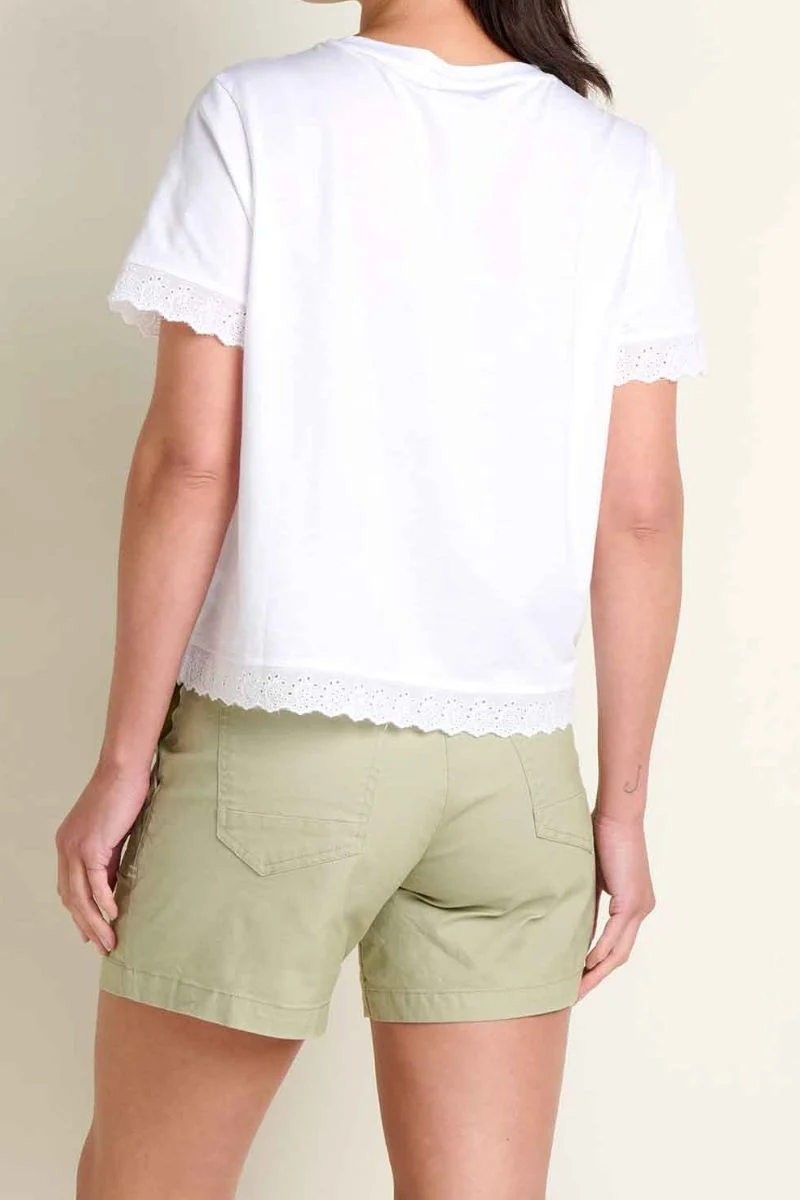 Toad & Co. Women's Clara Tee L True White - Image 2