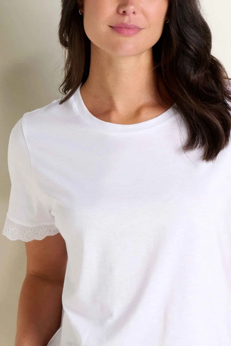 Toad & Co. Women's Clara Tee M True White - Image 4