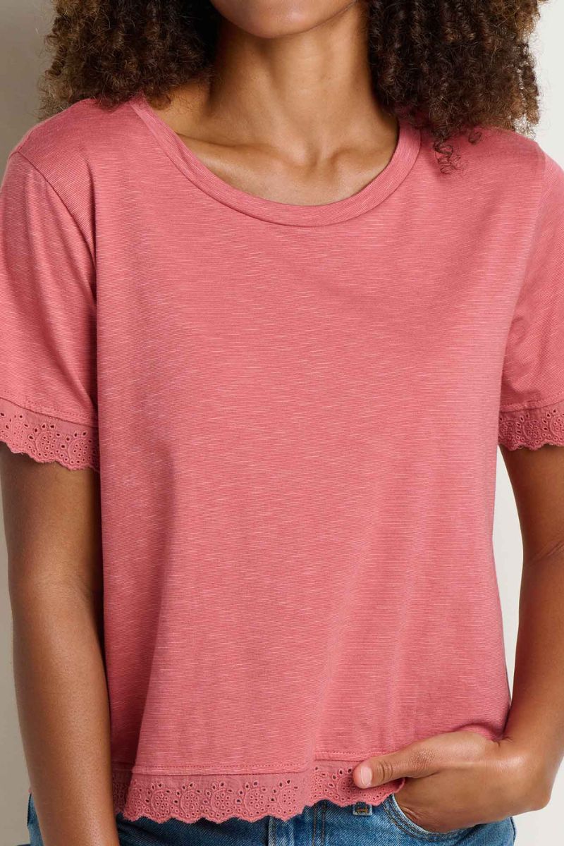 Toad & Co. Women's Clara Tee XL Dusty Cedar