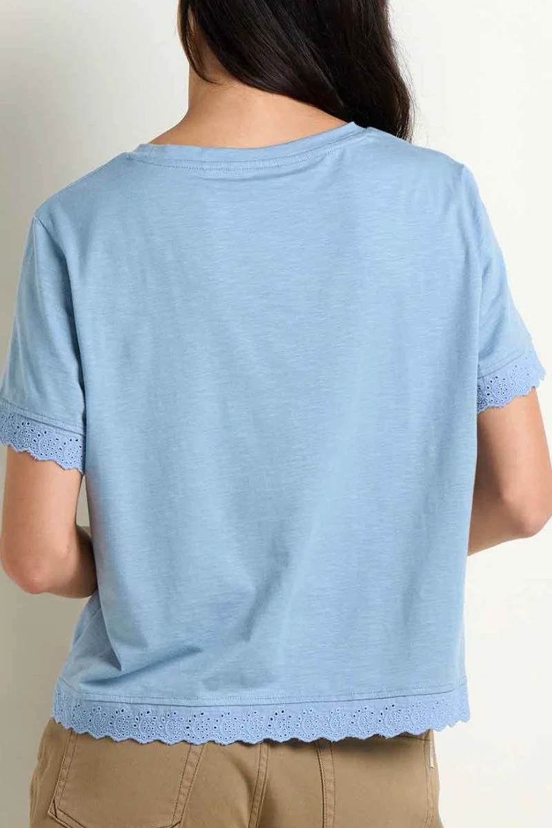 Toad & Co. Women's Clara Tee XS Weathered Blue - Image 2