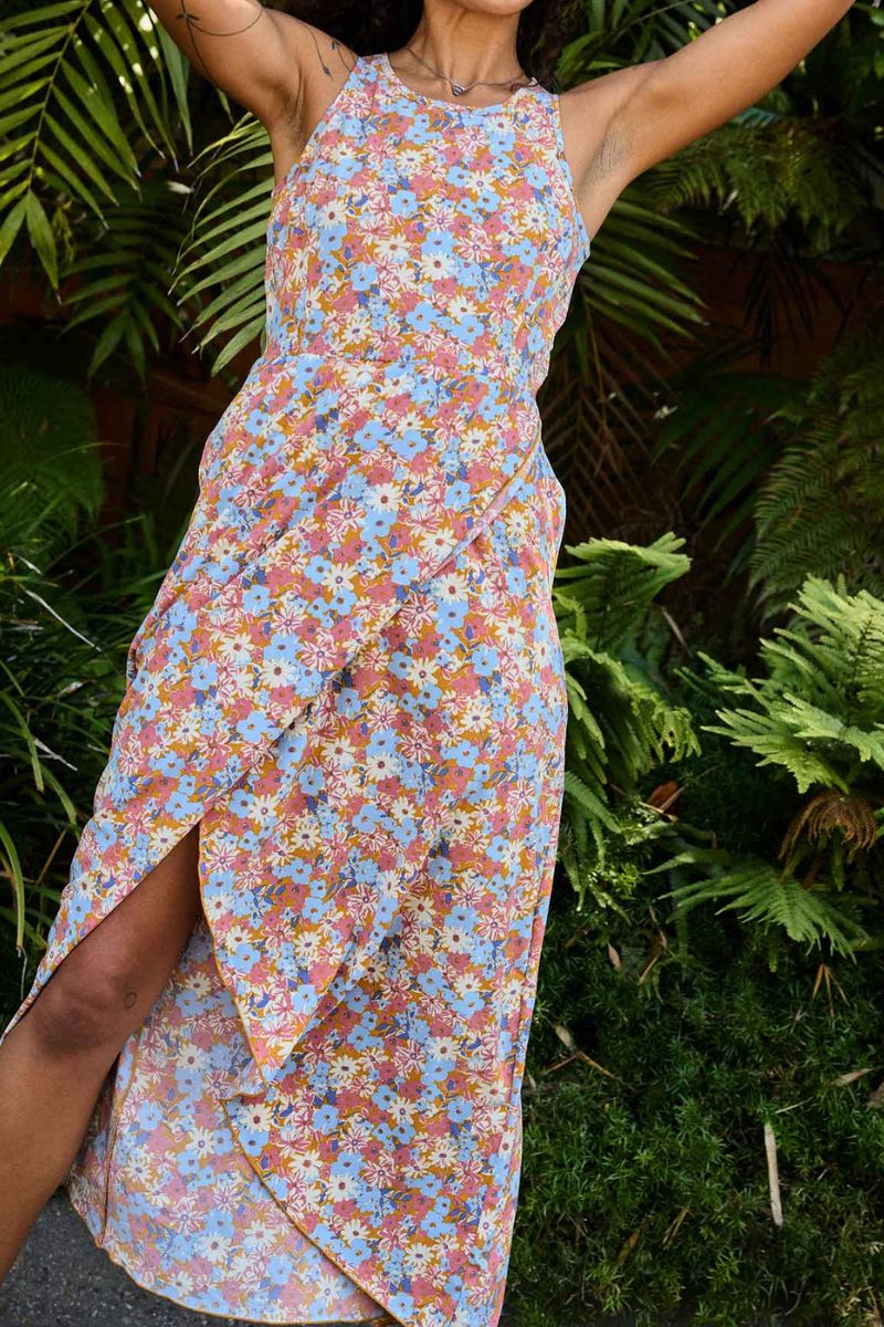 Toad & Co. Women's Sunkissed Maxi Dress M Sunset Print