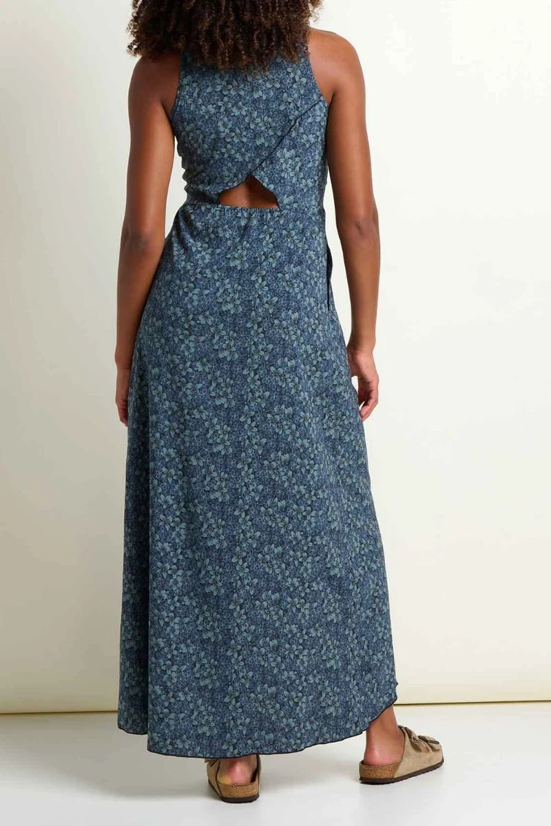 Toad & Co. Women's Sunkissed Maxi Dress S Ink Print - Image 2
