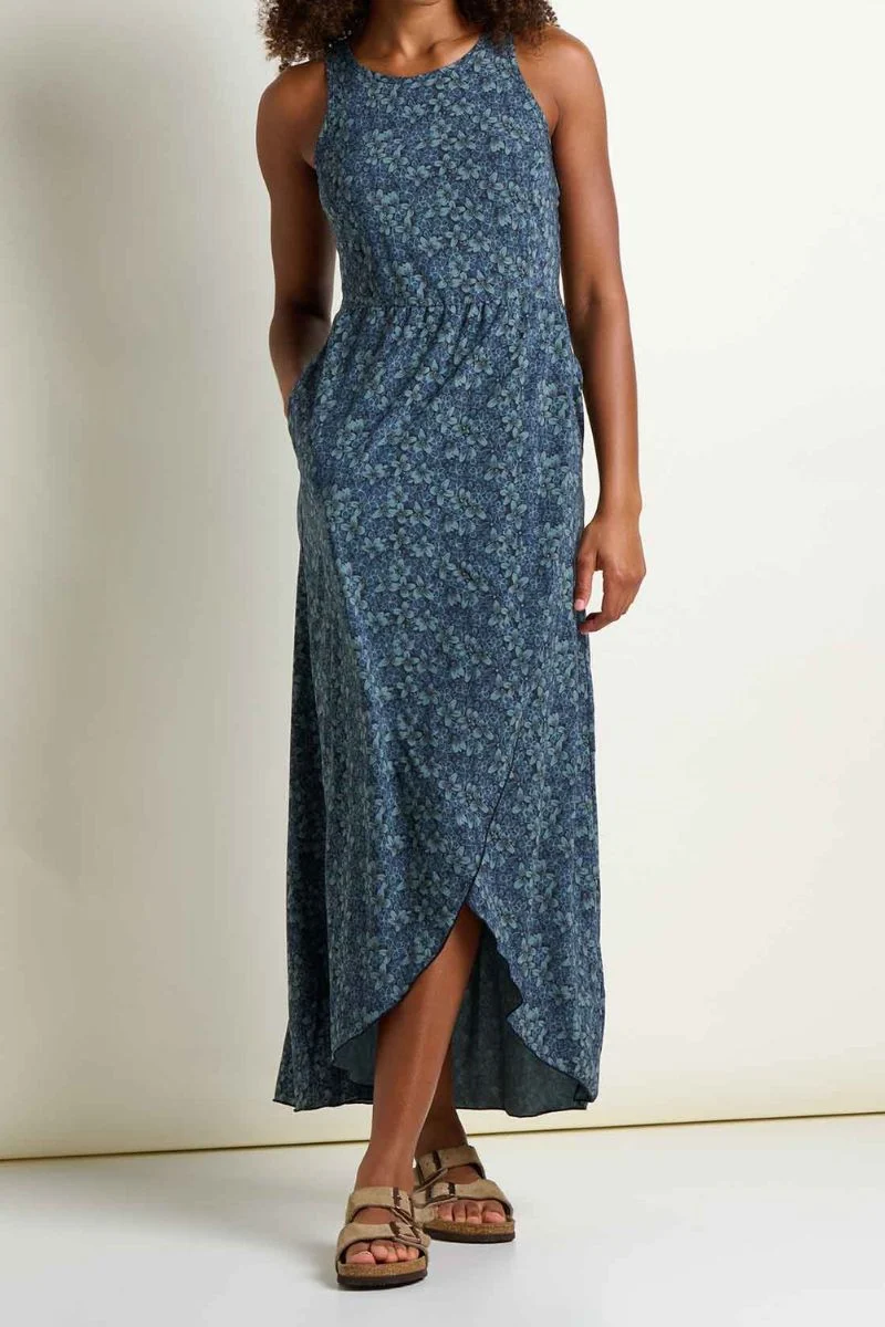 Toad & Co. Women's Sunkissed Maxi Dress XL Ink Print - Image 4