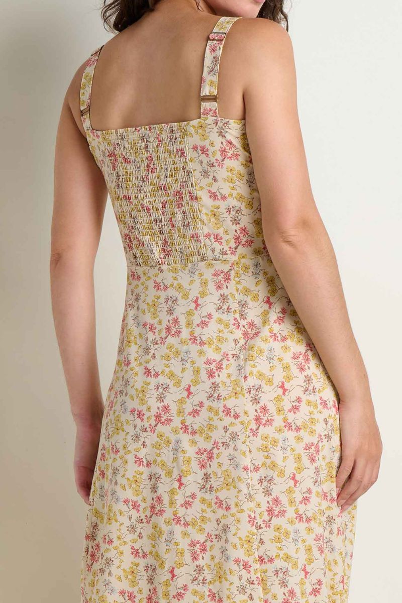 Toad & Co. Women's Sunkissed Tank Midi Dress XS Barley Print - Image 3